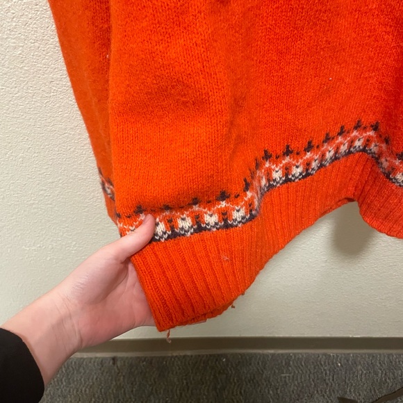 VINTAGE Women's LOGG by H&M Red Knit Sweater - Picture 7 of 7